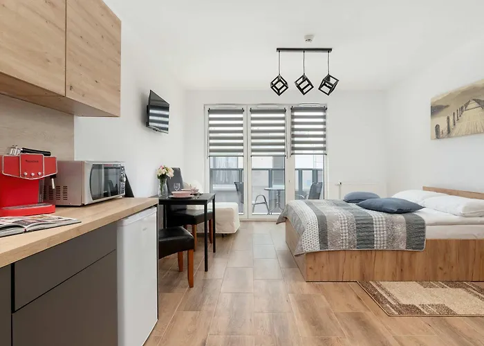 Daire Bright Near Motlawa River In By Renters Gdansk