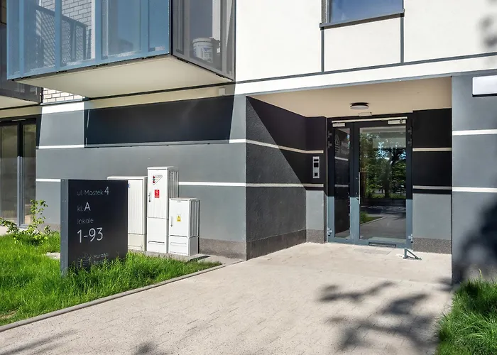 Bright Near Motlawa River In By Renters Gdansk