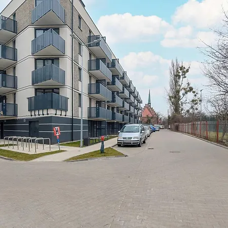 Bright Near Motlawa River In By Renters Гданьск